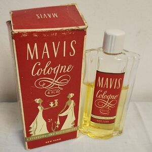 Mavis Cologne with Box Vintage 4 Oz Bottle